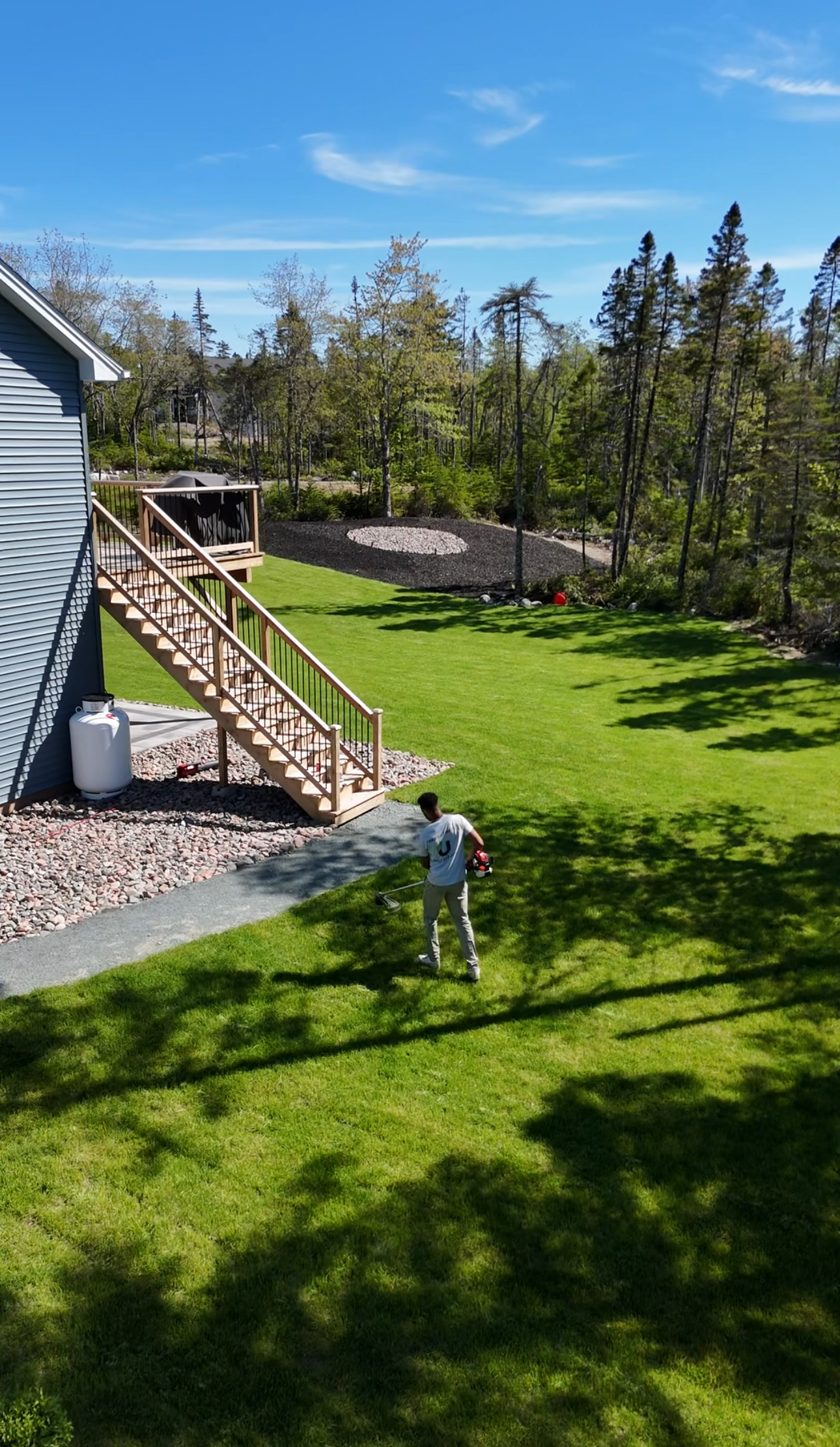 Finished sod installation by Universal Landscaping